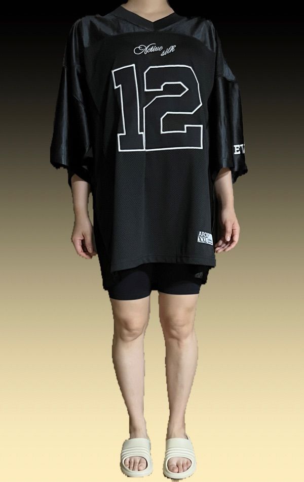 MUSINSA公式 | 2000ARCHIVES 2000 Football T-Shirt (Black)