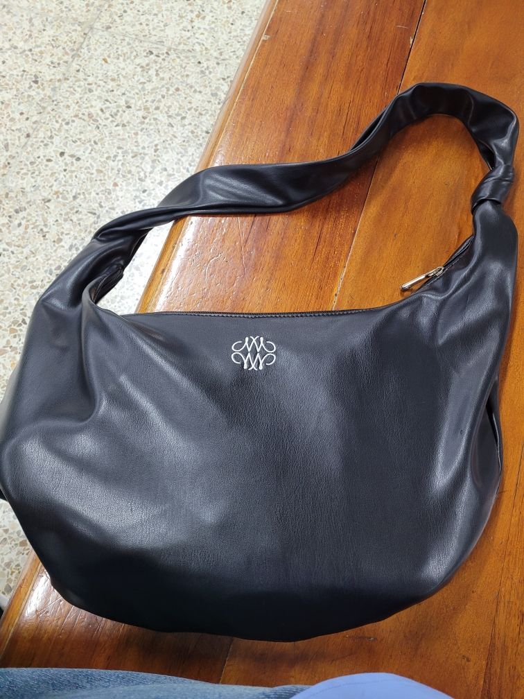 MUSINSA | NICK&NICOLE NICOLE SHOULDER KNOT BAG_BLACK