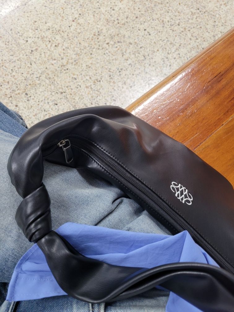 MUSINSA | NICK&NICOLE NICOLE SHOULDER KNOT BAG_BLACK