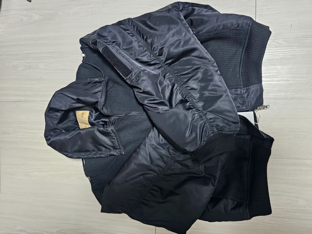 MUSINSA公式 | MATIN KIM UTILITY KNIT Jacket FOR MEN IN BLACK