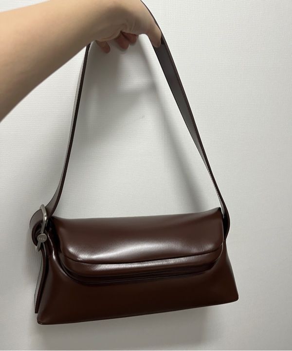 OSOI オソイ FOLDER BROT CHOCO BROWN Osoi Folder brot bag smooth chocolate brown leather | Pipe