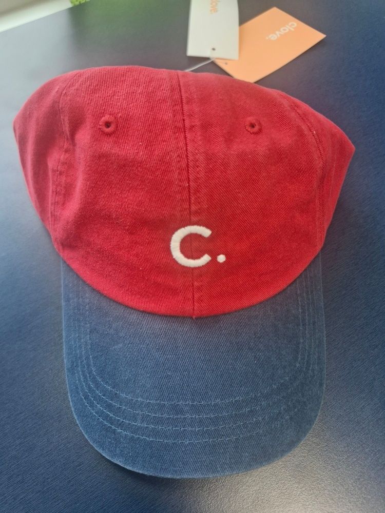 MUSINSA | CLOVE Basic Fit Ball Cap Colorblock (Red)
