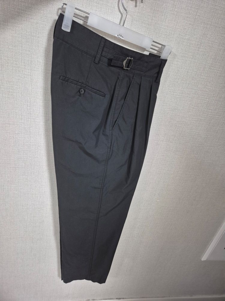 MUSINSA | ANOTHER OFFICE Santiago Officer Pants (Almost Black)