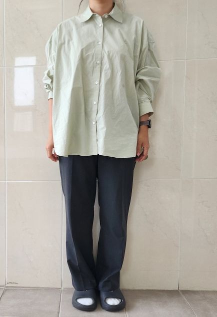 depound oversized shirts beige シャツ　ベージュ oversized shirts - dark beige - DEPOUND CO LTD