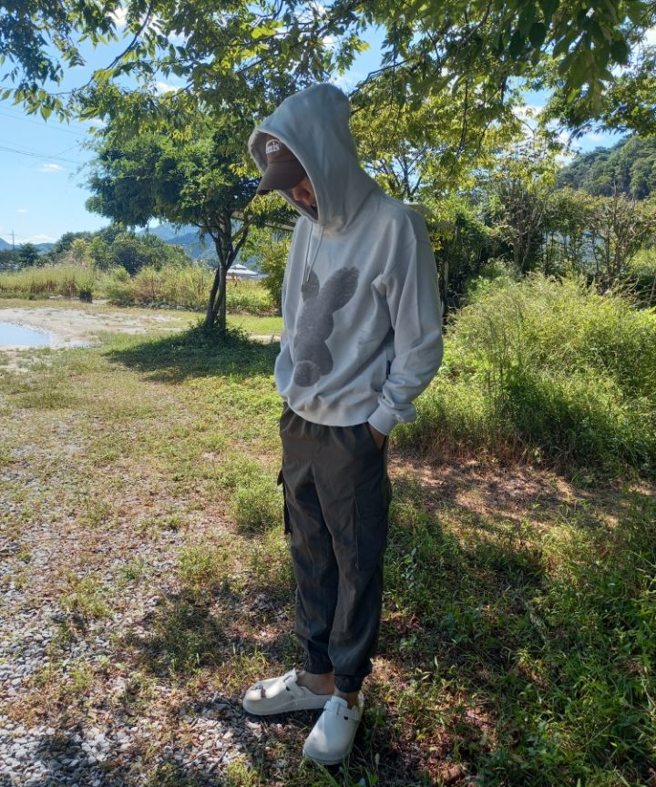 acmé de lavie : FUZZY RABBIT HOODIE GRAY MUSINSA | acmé de la vie GREY FUZZY RABBIT HOODIE GREY