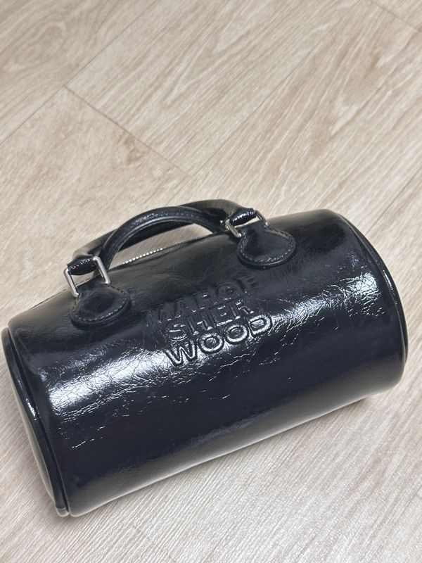 MUSINSA | MARGESHERWOOD LOG BAG - black crinkle