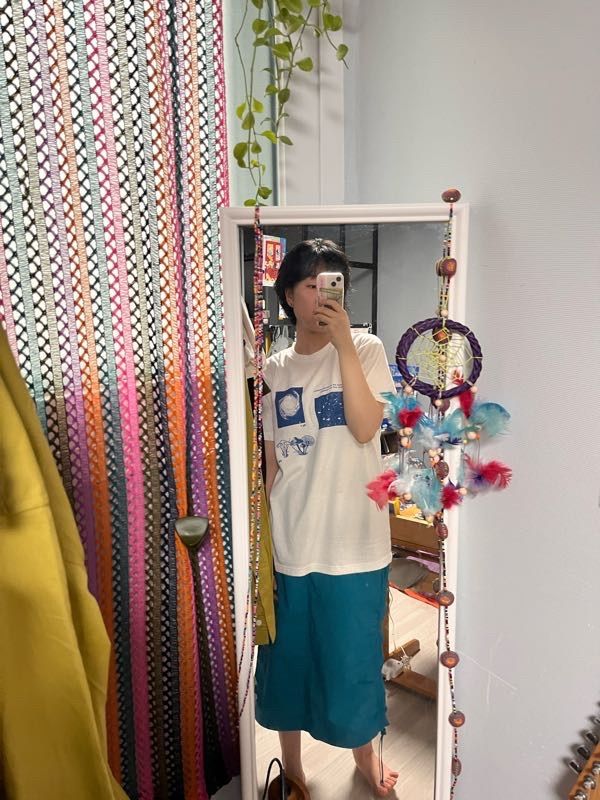 [ KIRSH ]★DOODLE CHERRY CARGO WOVEN SKIRT MUSINSA | KIRSH Doodle Cherry Cargo Woven Skirt [Turquoise]