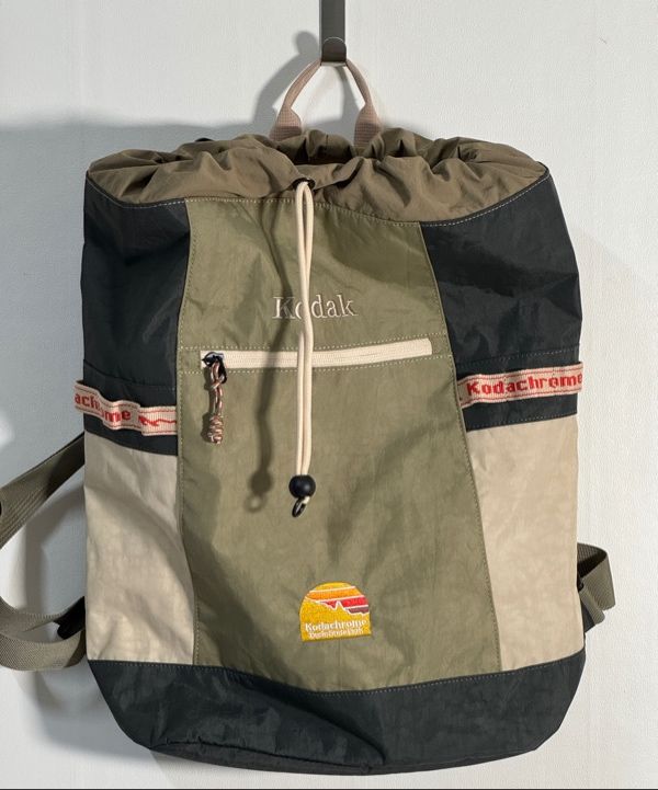 MUSINSA | KODAK Kodachrome Bucket Backpack KHAKI