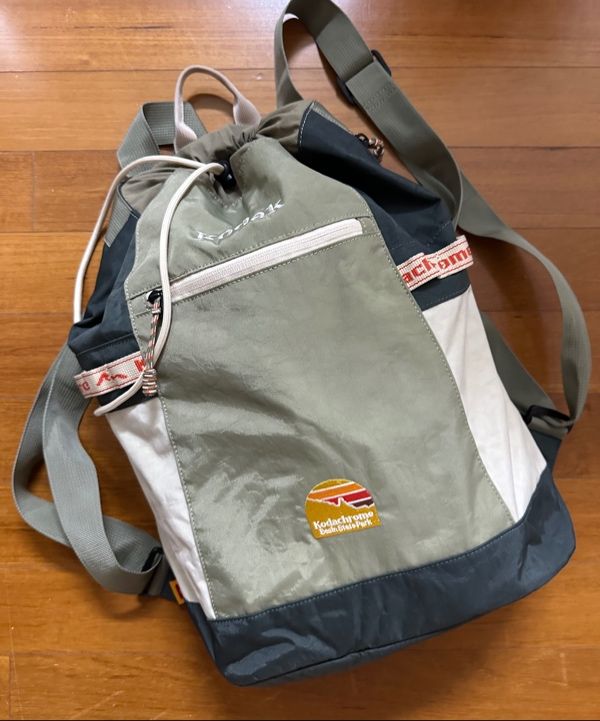 MUSINSA | KODAK Kodachrome Bucket Backpack KHAKI