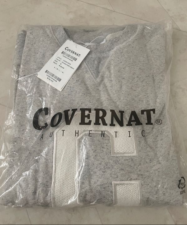 ★23SS★【COVERNAT】★Dual Melange C Logo Sweatshir.t★ MUSINSA | COVERNAT Dual Melange C Logo Sweatshirt Heather Gray