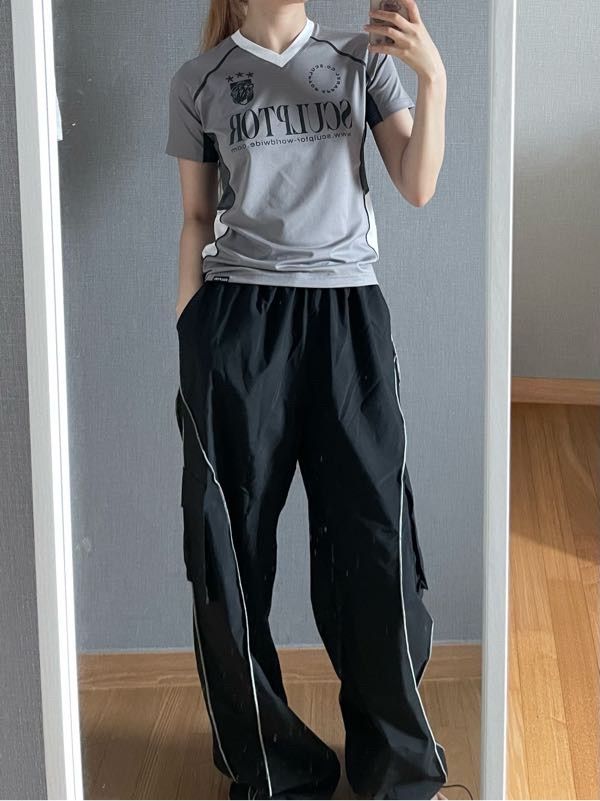 MUSINSA | SCULPTOR Sports Jersey Tee Pink