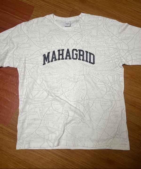 【mahagrid】23SS★ MAP ALL OVER PRINT TEE MAP ALL OVER PRINT TEE - mahagrid | 60% - Asian Fashion