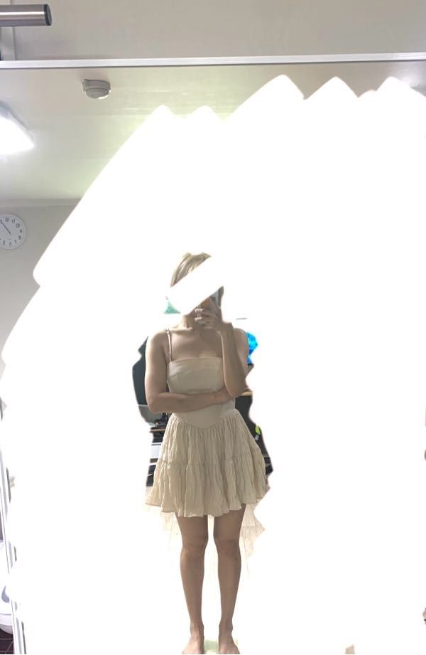 MUSINSA | NOT YOUR ROSE Ruby Dress (Beige)