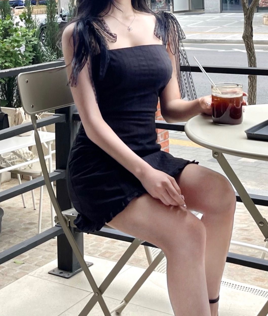 ◇Not your rose◇ Tia dress (Black) MUSINSA | NOT YOUR ROSE Tia Dress (Black)