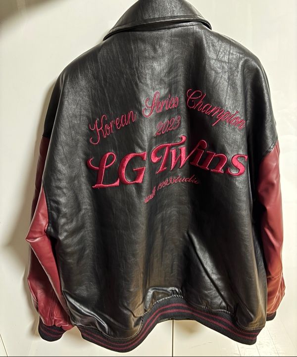 MUSINSA | 1993STUDIO [LG Twins] V3 Champion Varsity Jacket_Black