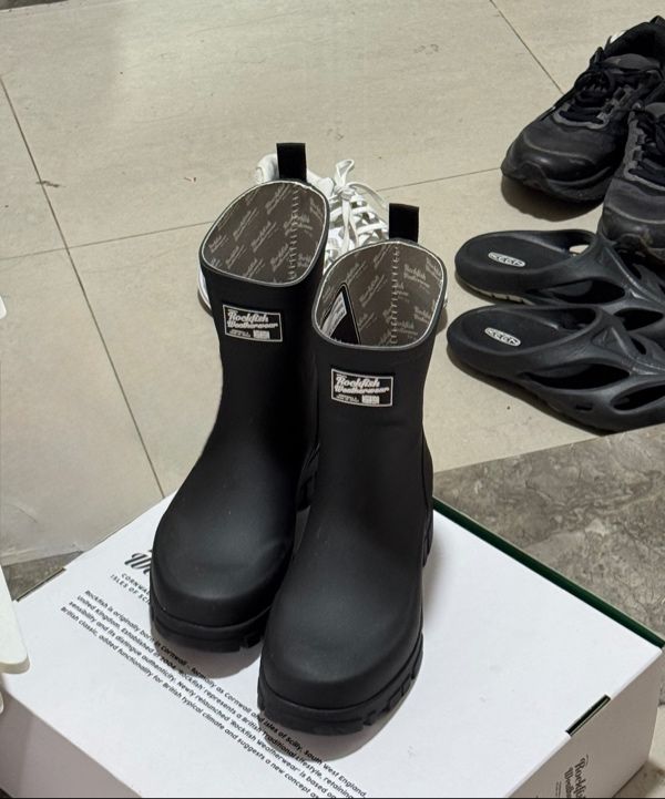 MUSINSA | ROCKFISH WEATHERWEAR PLATFORM RAIN BOOTS MIDDLE - 4 colors