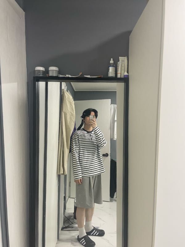 Tシャツ・カットソー *MUSINSA STANDARD* Breton Stripe Relaxed Long Sleeve T-Shirt MUSINSA | MUSINSA STANDARD Breton Stripe Relaxed Long Sleeve