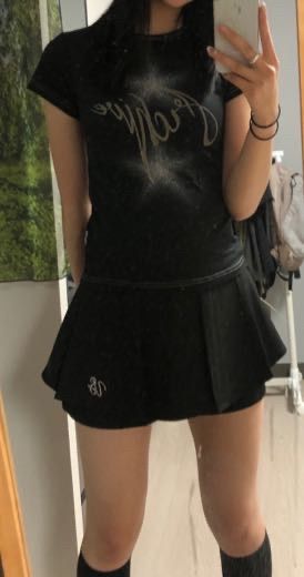 MUSINSA | UGLYSHADOW Tulip Pants Skirt (Black)