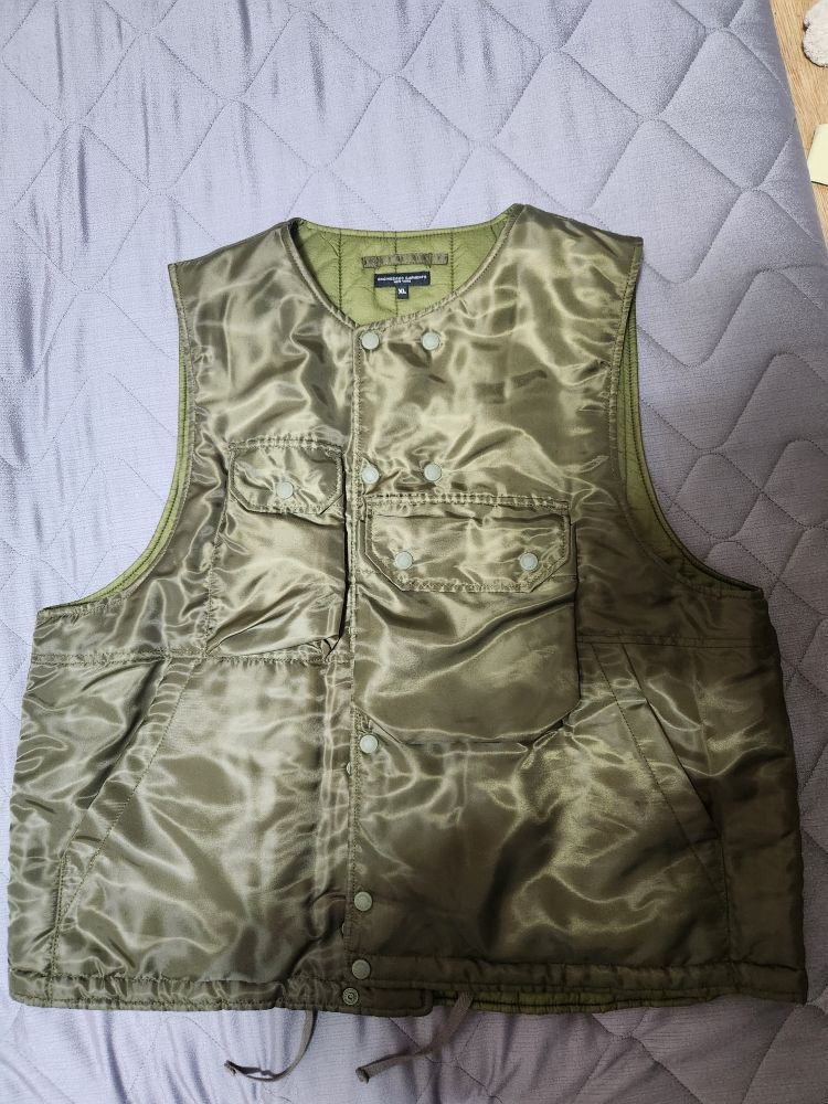 MUSINSA | ENGINEERED GARMENTS Cover Vest - Olive Drop / LN111CT130