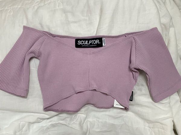 MUSINSA | SCULPTOR Bivious Underboob Crop Top Pink