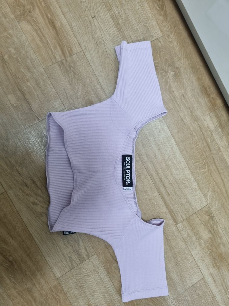 MUSINSA | SCULPTOR Bivious Underboob Crop Top Pink