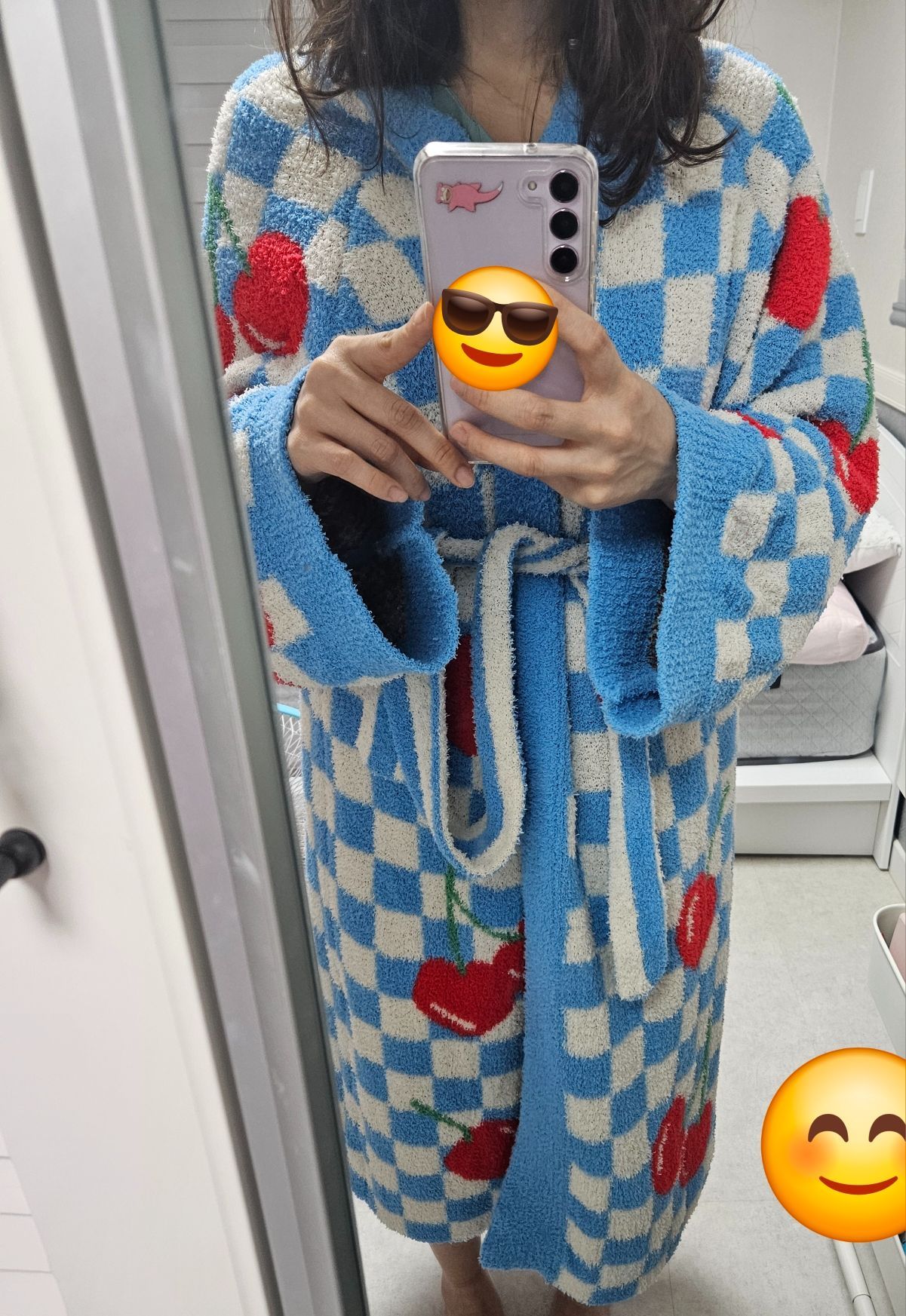 MUSINSA公式 | WIGGLE WIGGLE FASHION ラウンジローブ - チェリー