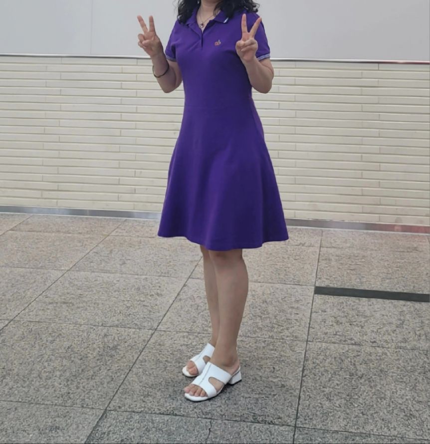[ KIRSH ]★SMALL CHERRY FLARED PIQUE DRESS MUSINSA | KIRSH Small Cherry Flare Pique Dress [Purple]