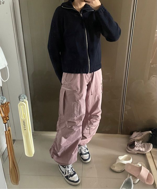 ◆NACHE◆ PUCKERING JOGGER PANTS UNISEX ROSE PINK 23SPBOT06R MUSINSA | NACHE PUCKERING JOGGER PANTS (UNISEX) ROSE PINK