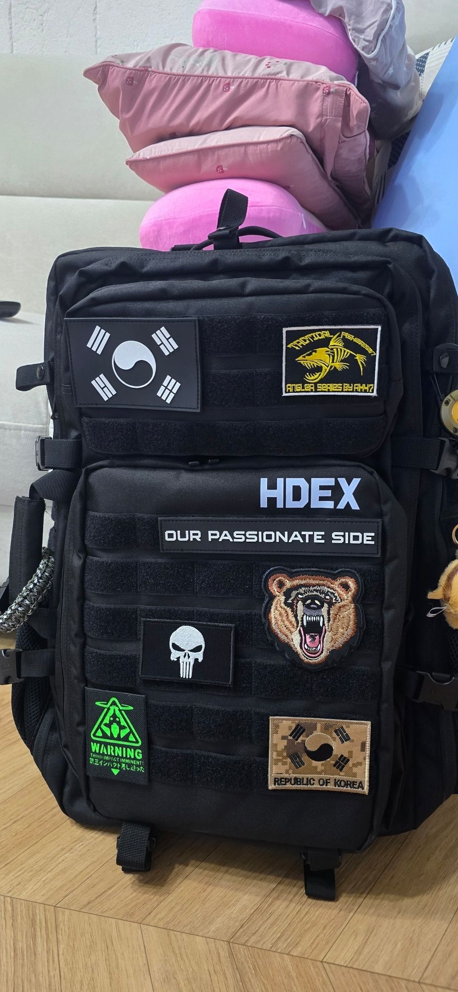 MUSINSA HDEX Pro Gym Cordura Backpack 59L (Black)