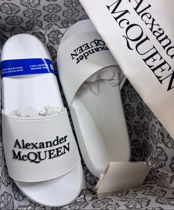MUSINSA | ALEXANDER McQUEEN Full Slide - White: Black