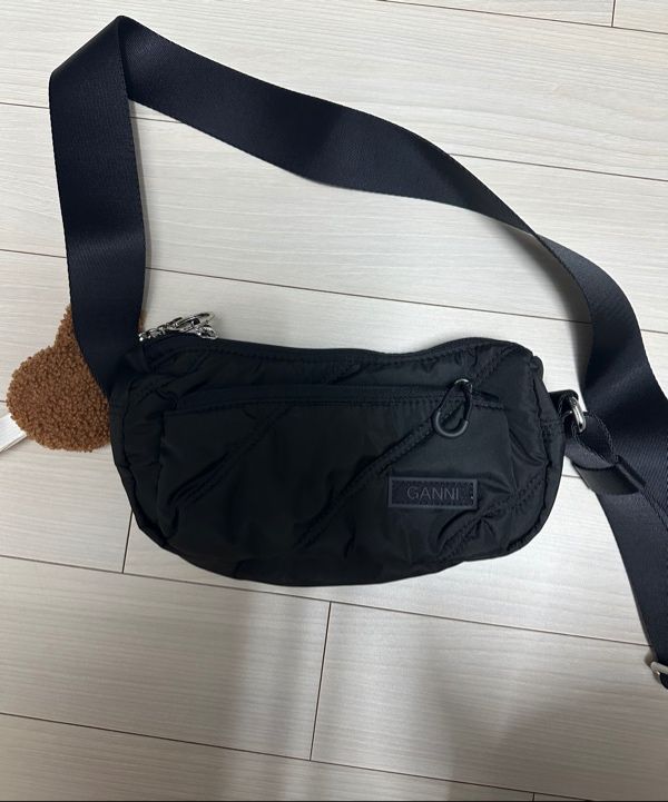 MUSINSA | GANNI Quilting Recycle Tech Small Baguette
