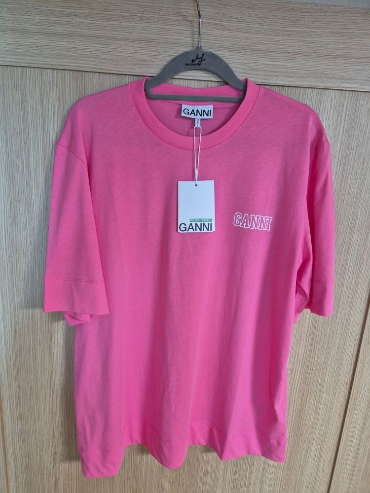 ★Ganni★ Loose fit logo short sleeve T-shirt Sugar Plum T33 MUSINSA公式 | GANNI Loose Fit Logo Short Sleeve T-shirt