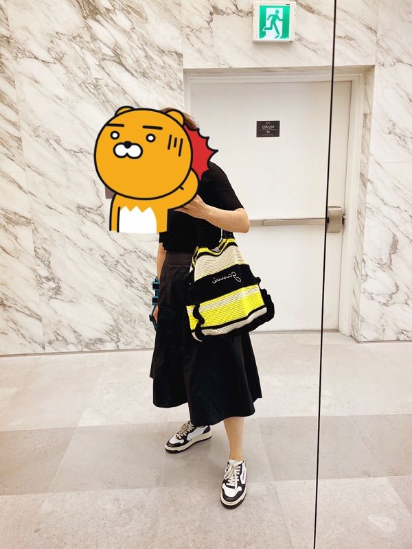 ★Ganni★ Cotton Crochet Frill Tote Bag Yellow A4515373 MUSINSA | GANNI Cotton Crochet Frill Tote Bag - Yellow