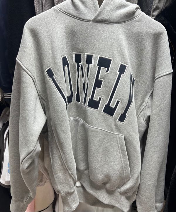 MUSINSA | NOHANT LONELY/LOVELY FLUFF HOODIE GRAY