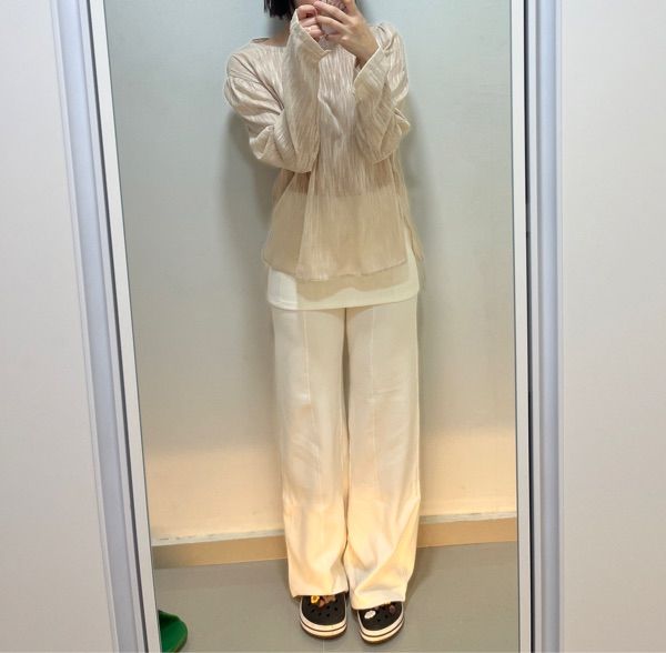 ★ DIAGONAL★ STRETCHY SKIRT PANTS ivory DA231PT12IV MUSINSA | DIAGONAL STRETCHY SKIRT PANTS (ivory)