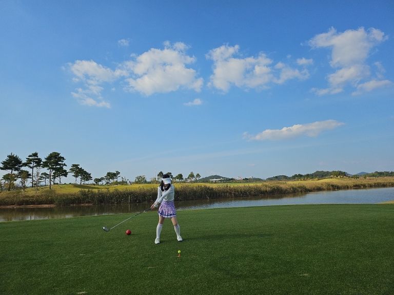MUSINSA | CAROUSEL GOLF Monaco Skirt - gray