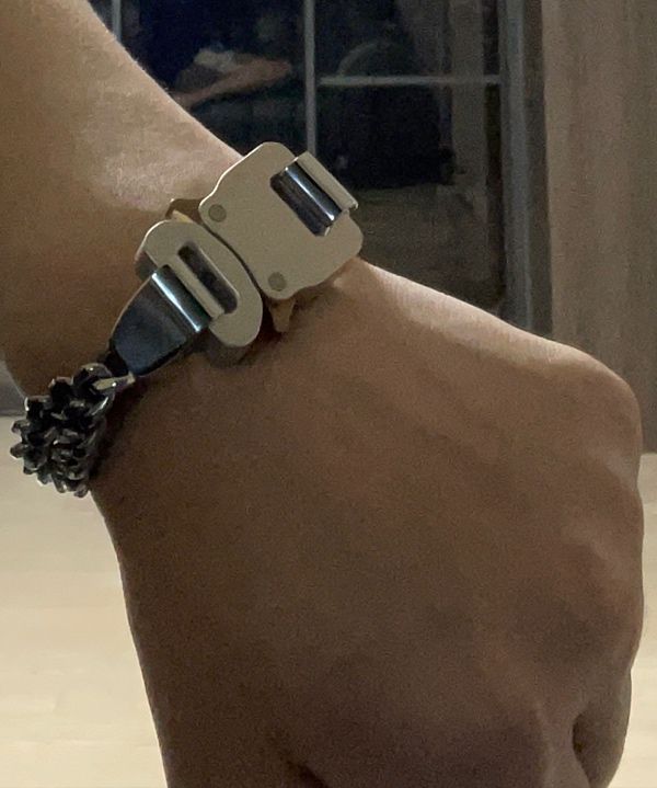MUSINSA | 1017 ALYX 9SM Double Chain Bracelet - Silver
