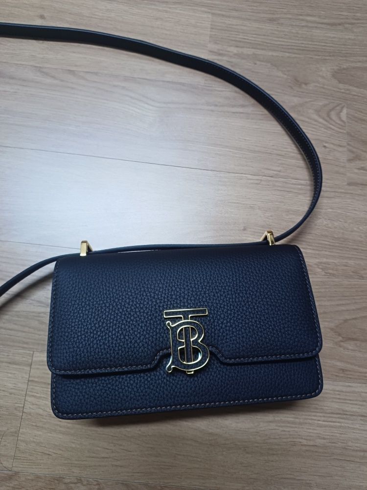 ☆Burberry☆ TB ショルダーバッグ 8063125 MUSINSA | BURBERRY Mini Grainy TB Shoulder Bag - Black / 8063125