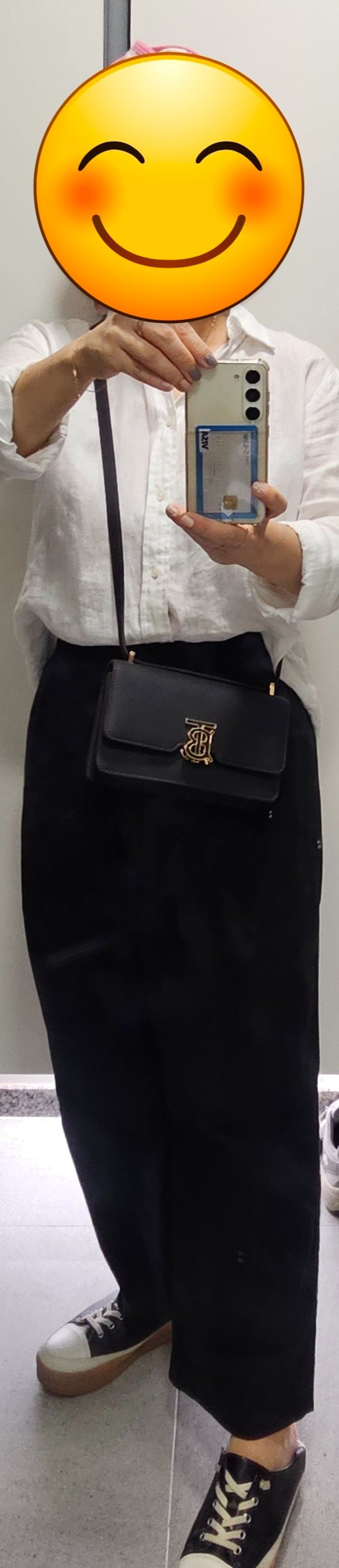 ☆Burberry☆ TB ショルダーバッグ 8063125 MUSINSA | BURBERRY Mini Grainy TB Shoulder Bag - Black / 8063125