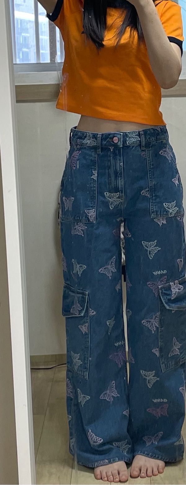 ☆人気☆【GANNI】☆BUTTERFLY LOGO DENIM PANTS☆デニム☆ ☆人気☆【GANNI】☆BUTTERFLY LOGO DENIM PANTS☆デニム☆