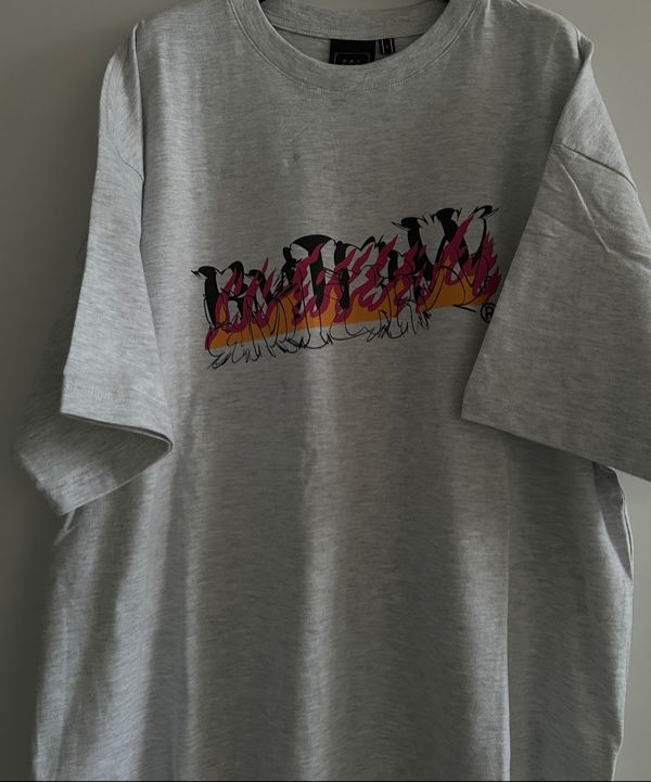 MUSINSA | ROMANTIC CROWN Blaze Logo T-Shirt_Black