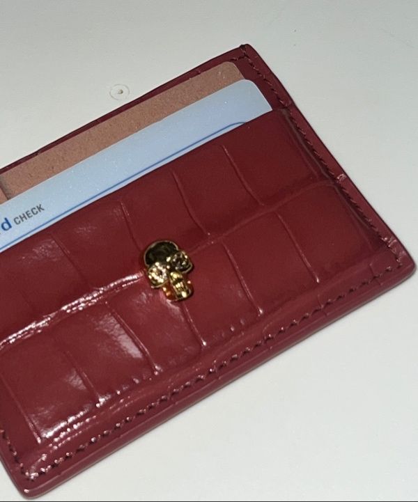 ★alexander mcqueen★ Skull Card Holder Red 6320381JMAB6338 MUSINSA | ALEXANDER McQUEEN Skull Card Holder - Red
