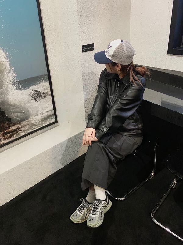MUSINSA公式 | AEAE WEB LOGO MESH CAP - [GREY/BLUE]