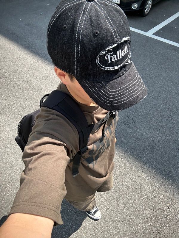 MUSINSA | FALLETT Vintage Ball Cap Black