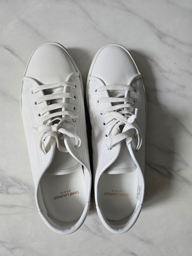 ■Saint Laurent■ Malibu Leather Sneakers White 64925300NG09 MUSINSA | SAINT LAURENT Malibu Leather Sneakers-White