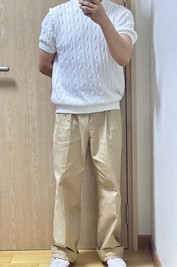 MUSINSA | ARRAYED Straight wide two-tuck banding chino pants