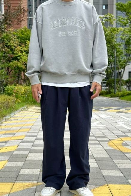 MUSINSA | ARRAYED Straight wide two-tuck banding chino pants