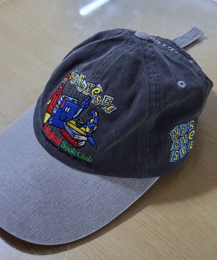 MUSINSA公式 | YESEYESEE Bookstore Cap Black/Grey