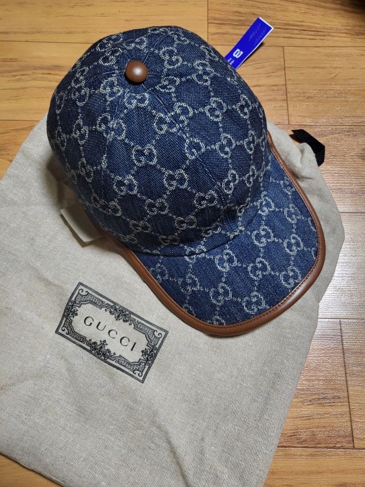 MUSINSA | GUCCI GG denim ball cap - Black: Ivory