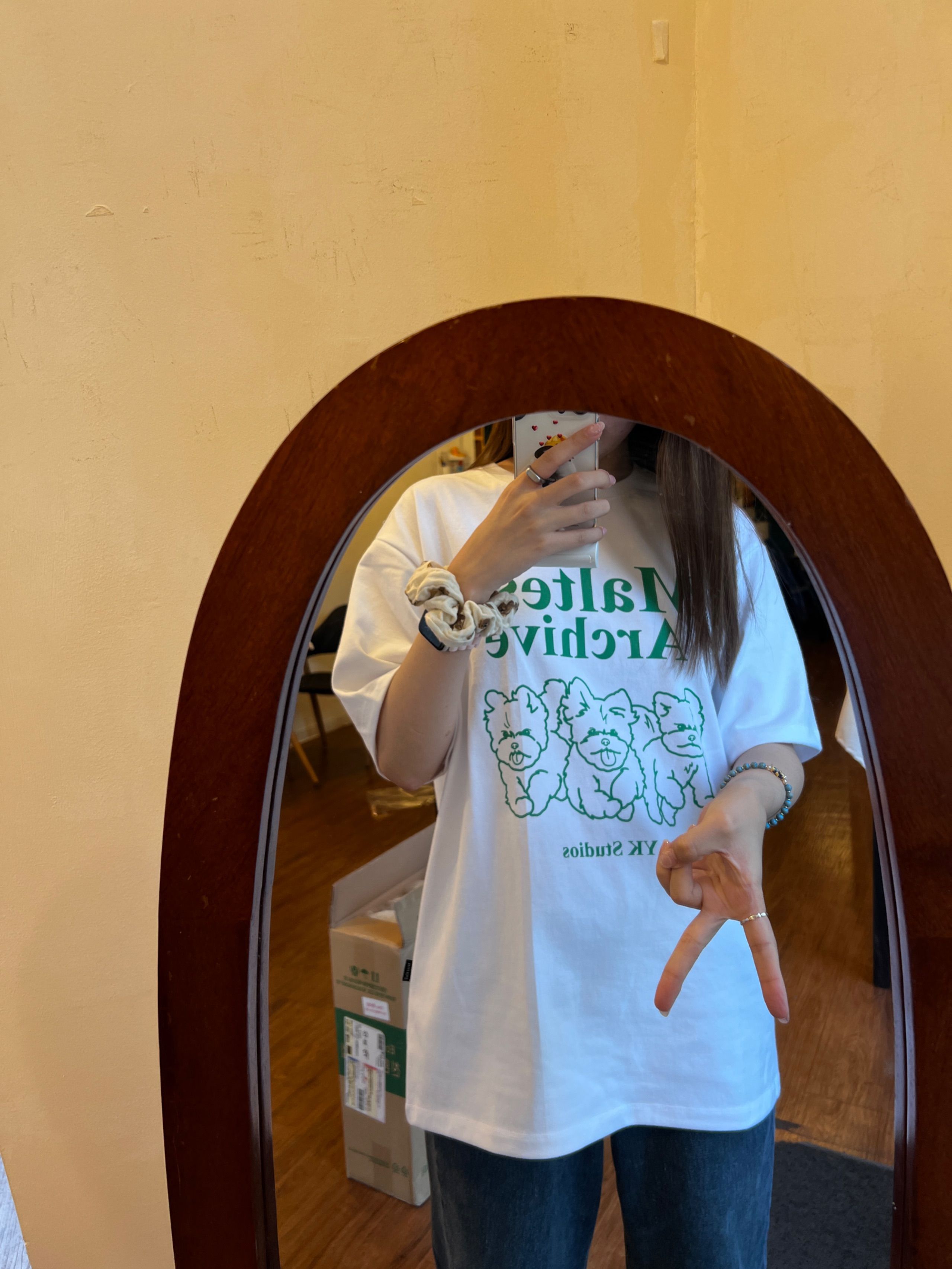 MUSINSA | WAI KEI Maltese Archive Line Graphic Short Sleeve